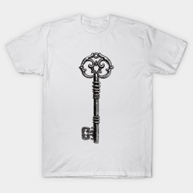 vintage key T-Shirt by Lamink